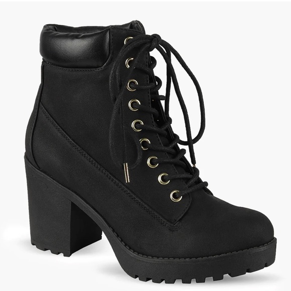 London Rebel Shoes - Pair of Naipalm Boots by London Rebel - Laced Boots